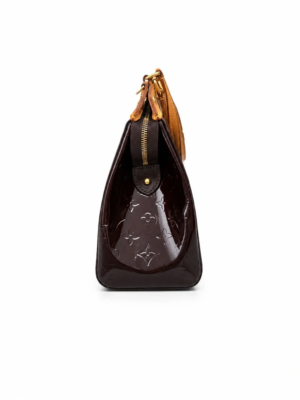 Louis Vuitton LV Amarante Monogram Vernis Brea MM 2 Way Shoulder Crossbody Tote